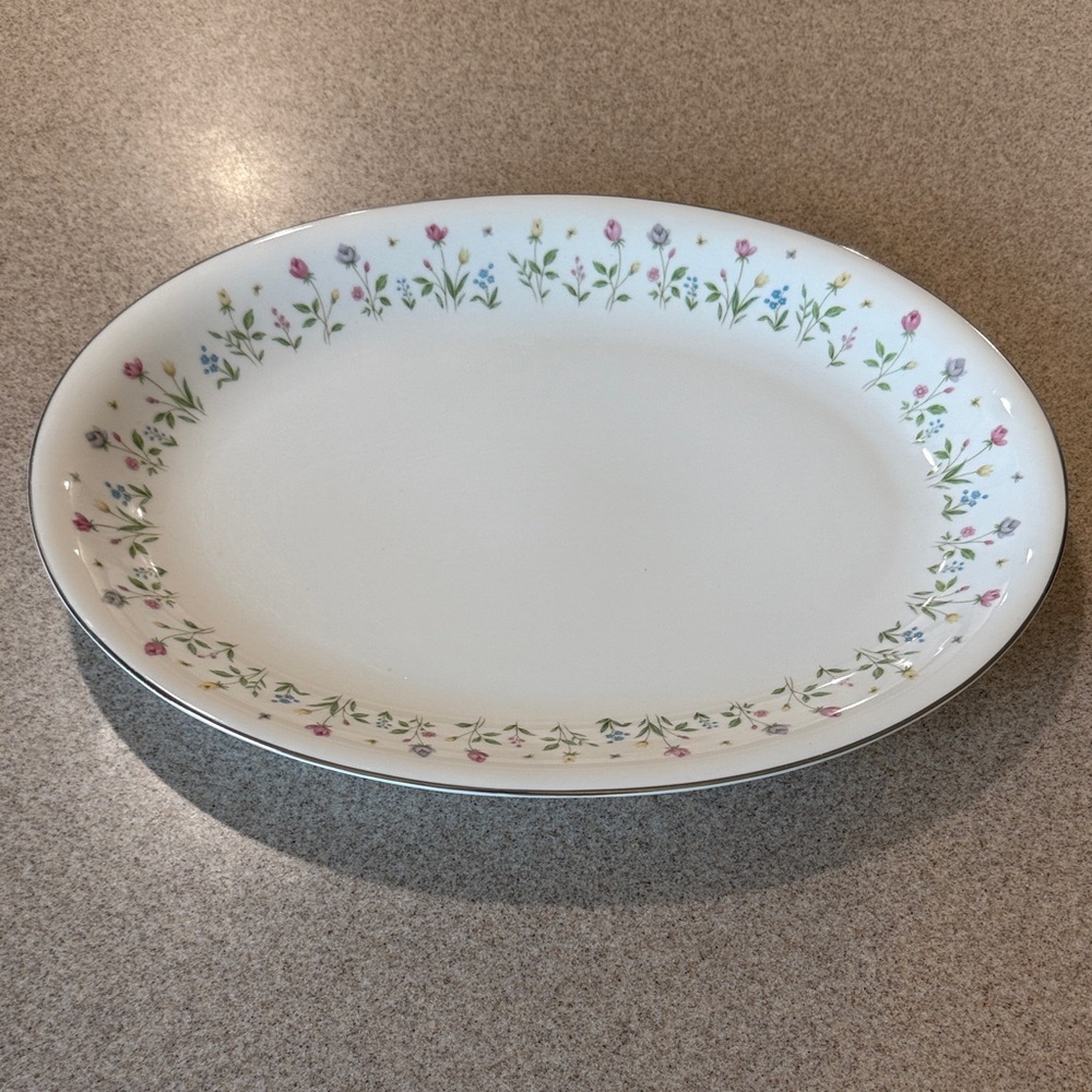 Vintage Garden‎ Melody Japan Pattern 3918 Floral Platter